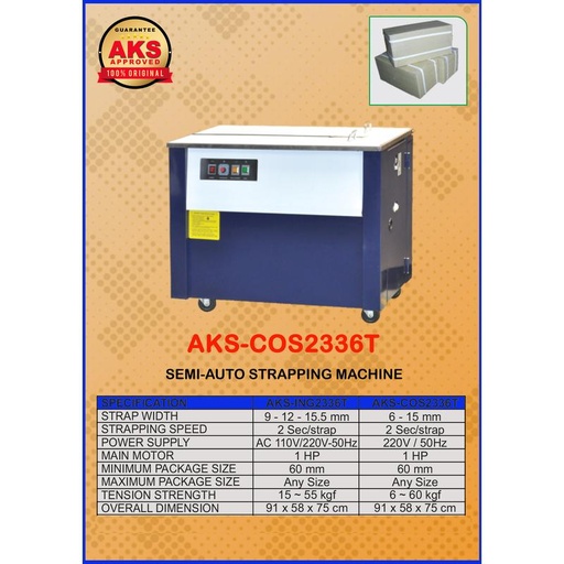 Mesin Alat Strapping Packing Pengikat Kardus 220 Volt | AKS - ING2336T