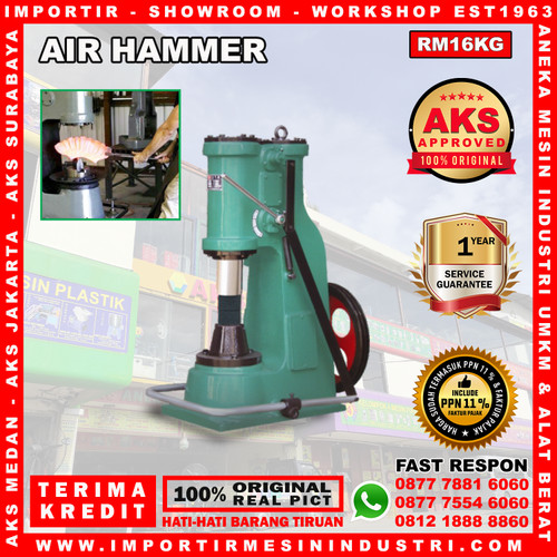Alat Palu Hammer Tempa Pandai Besi Power Pon Air Forging 1.5 Kw RM16KG