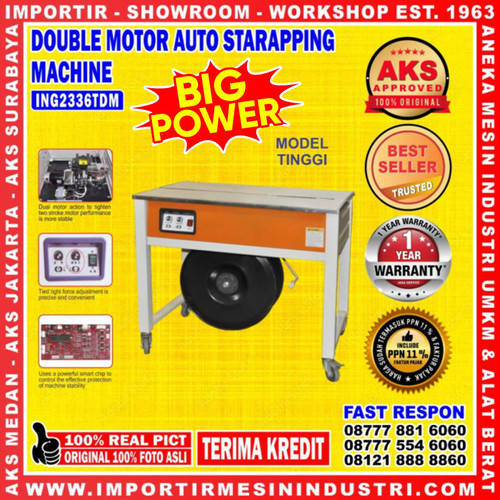 Pengikat Tali Dus 1 Phase Strapping Band Machine | AKS - ING2336TDM