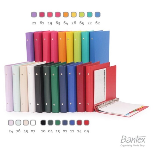 [EZO.8000410] Bantex Multiring Binder B5/Binder Hardcover/Binder Karton 26 Ring - 1326