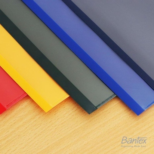 [EZO.8000416] Bantex 12 Pcs Map L Plastik F4 / Map Bening / L Folder BiColour - 2256