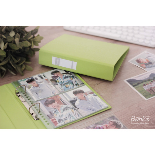 Bantex Photocard Album A5 2 Ring Binder Bubble Color Pistachio 8221P72