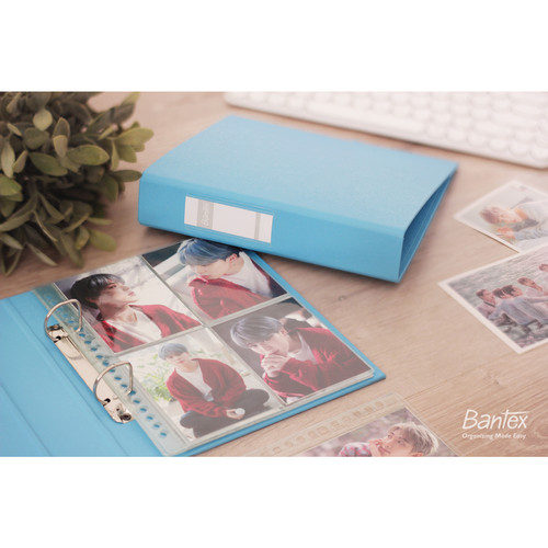 Bantex Photocard Album A5 2 Ring Binder Bubble Color Sky Blue 8221P23