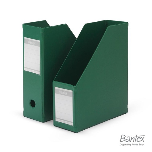 [EZO.8000733] Bantex Magazine File (Box File) A4 10cm Grass Green 4012 15