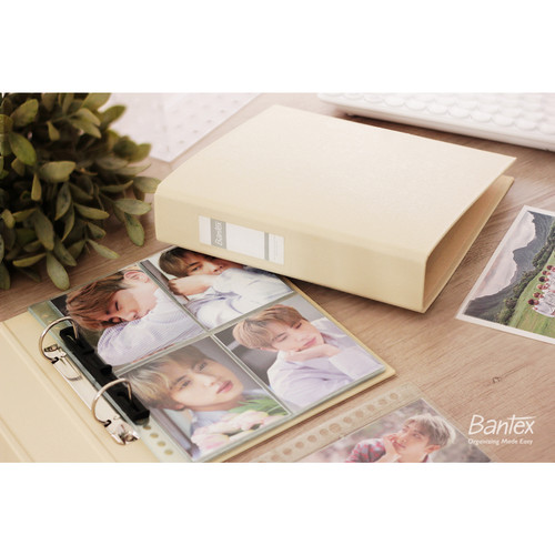 Bantex Photocard Album A5 2 Ring Binder Tropica Color Peach - 8221P45