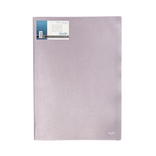Bantex Display Book & Zipper Bag Folio (10 pockets) Lilac #3181 21