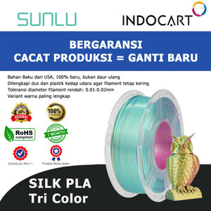 3D Printer Filament SUNLU SILK PLA Tri Color Filament 1.75mm 1kg