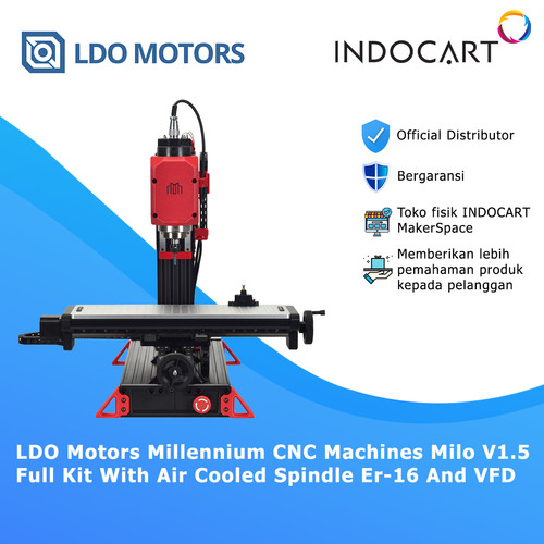 Mesin CNC Mill LDO Millennium Milo V1.5 kit With spindle er-16 and VFD