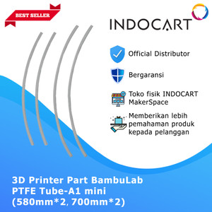 INDOCART 3D Printer BambuLab Bambu PTFE Tube A1 mini 580,700 mm