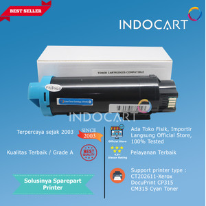 Toner Cartridge Compatible CT202611-Xerox DocuPrint CP315 CM315 Cyan