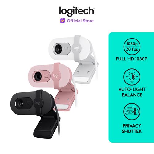 [EZO.8500020] Logitech Brio 100 Webcam Full HD Shutter Privacy & Built-in Microphone