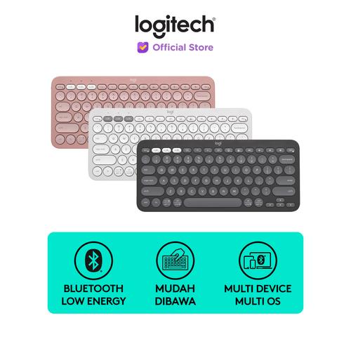 [EZO.8500024] Logitech Pebble Keys2 K380s Keyboard Wireless Bluetooth MultiPerangkat