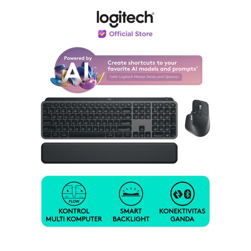 [EZO.8500026] Logitech MX Keys S Combo - MX Keys S + MX Master 3S dengan Palm Rest