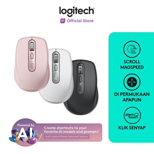 [EZO.8500029] Logitech MX Anywhere 3S Mouse Wireless Bluetooth Silent Rechargeable