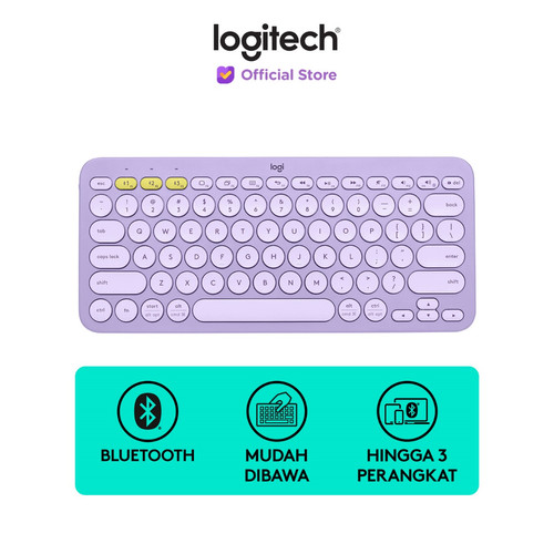 [EZO.8500149] Logitech K380 Keyboard Wireless Bluetooth Multi-Device – Lavender