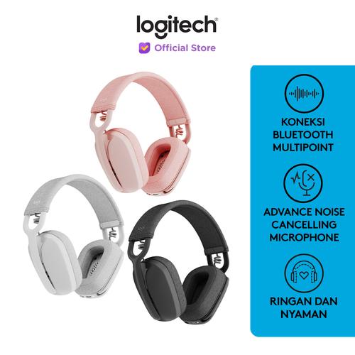 [EZO.8500037] Logitech Zone Vibe 100 Headphone Wireless Bluetooth Noise Cancelling