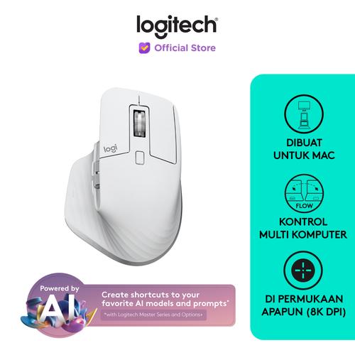 [EZO.8500038] Logitech MX Master 3S Mouse Wireless Bluetooth Quiet Click for Mac