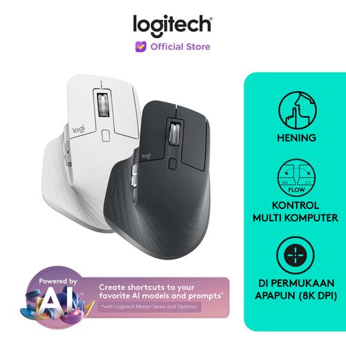[EZO.8500041] Logitech MX Master 3S Performance Mouse Wireless Bluetooth Quiet Click