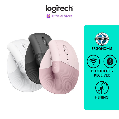 [EZO.8500042] Logitech LIFT Mouse Ergonomic Vertical Wireless Bluetooth Silent