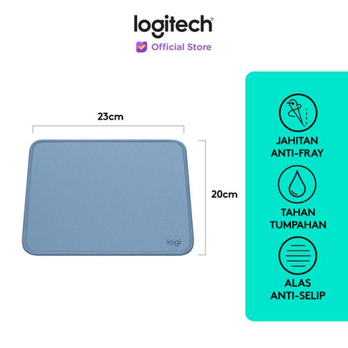 [EZO.8500053] Logitech Mouse Pad Studio Series Alas Polos, Anti-Slip - Blue Grey