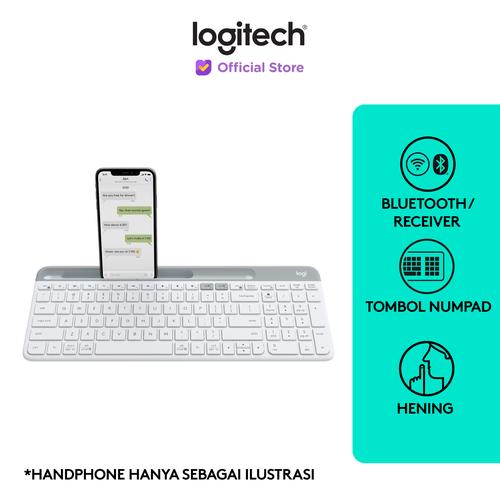 [EZO.8500063] Logitech K580 Keyboard Slim MultiDevice Wireless Bluetooth - Off White
