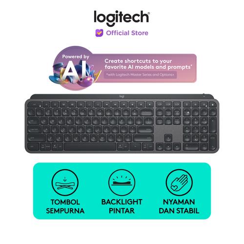 [EZO.8500068] Logitech MX Keys Keyboard Wireless Bluetooth Backlit for Power User