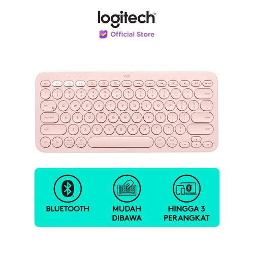 [EZO.8500080] Logitech K380 Keyboard Wireless Bluetooth Multi-Device - Rose
