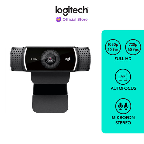[EZO.8500084] Logitech C922 Webcam Pro Streaming Full HD 1080p dengan Tripod
