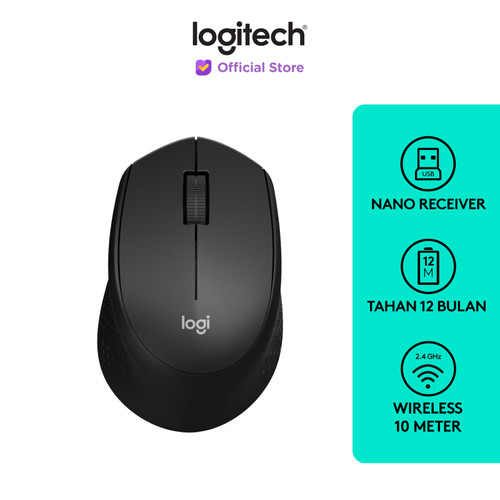 [EZO.8500098] Exclusive Tokopedia - Logitech M275 Wireless Mouse - Black