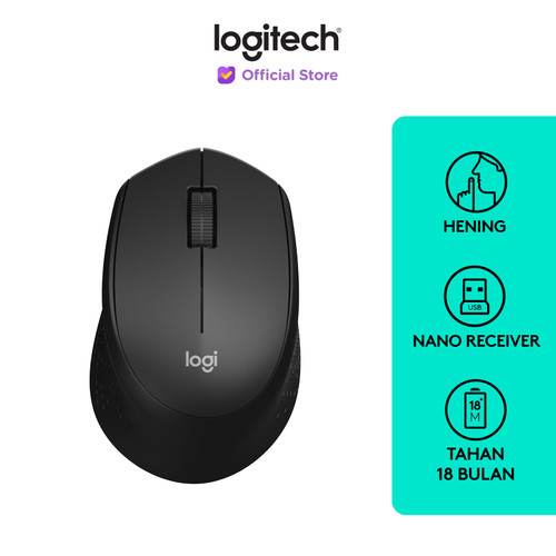 [EZO.8500101] Logitech M331 Mouse Wireless Silent Click - Black