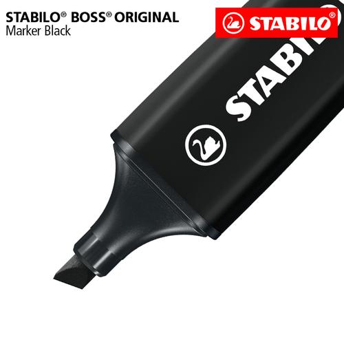 [EZO.8600015] STABILO BOSS Marker Black / Highlighter Spidol Original Warna Hitam