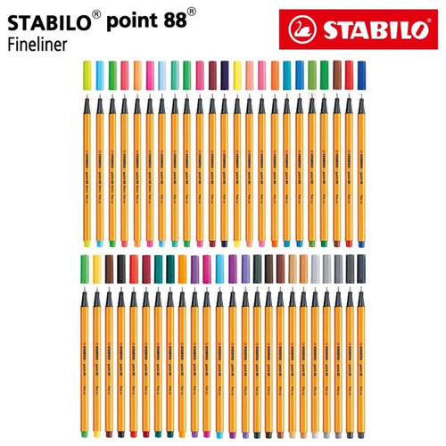 [EZO.8600023] STABILO Set 65pcs - point 88 All color 65 Warna