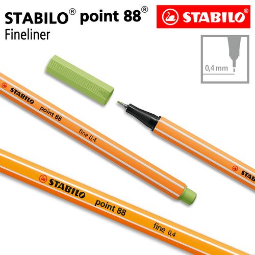 [EZO.8600036] STABILO Point 88 Pistachio / Fineliner / Pen Warna Hijau