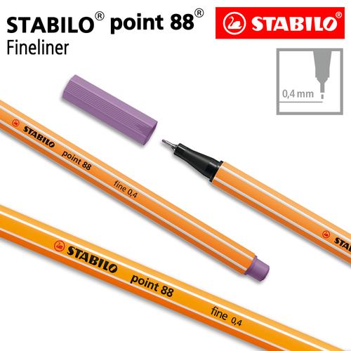 [EZO.8600039] STABILO Point 88 GREY VIOLET / Fineliner / Pen Warna Ungu Muda
