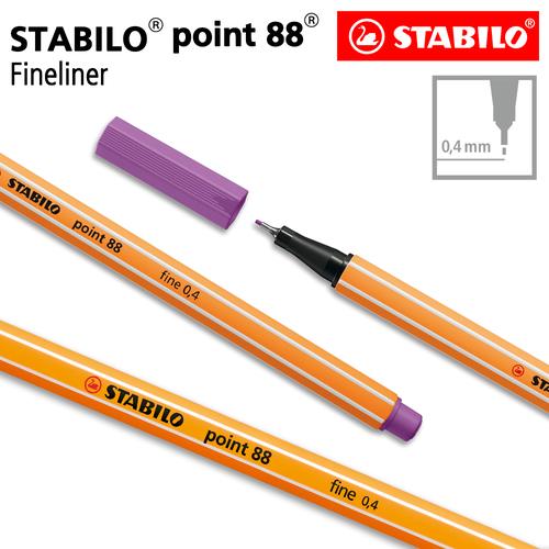 [EZO.8600042] STABILO Point 88 Plum / Fineliner / Pen Warna Ungu
