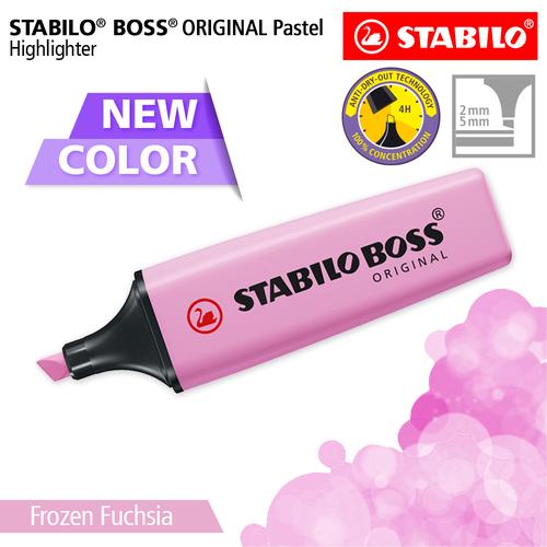[EZO.8600047] STABILO BOSS Pastel Frozen Fuchia / Highlighter Original Warna Pink