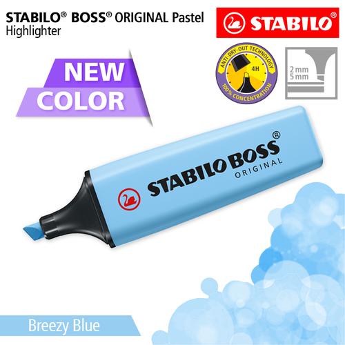 [EZO.8600048] STABILO BOSS Pastel Breezy Blue / Highlighter Original Warna Biru