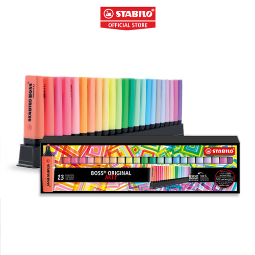 [EZO.8600052] STABILO BOSS ORIGINAL Deskset 23's - Limited Edition - Highlighter