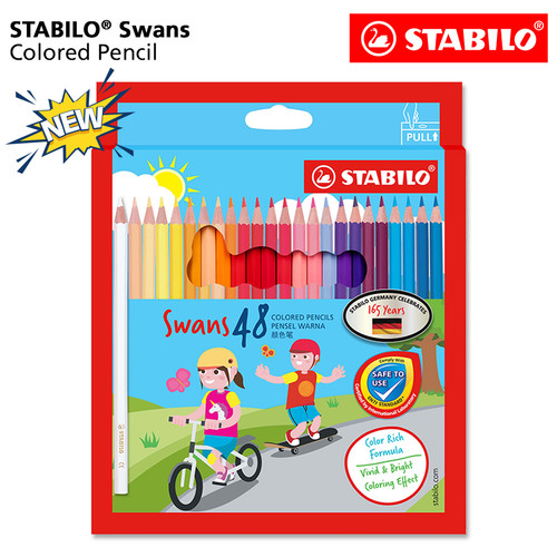[EZO.8600057] STABILO Swans Colored Pencils 48 pcs / Pensil Warna isi 48 pcs