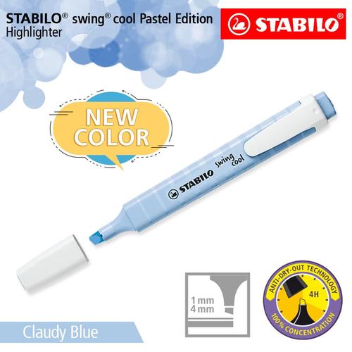 [EZO.8600066] STABILO Swing Cool Pastel Cloudy Blue / Highlighter Warna Biru Langit