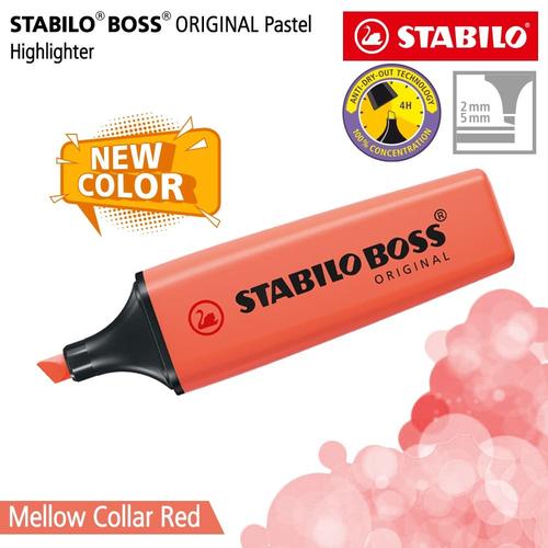 [EZO.8600068] STABILO BOSS PASTEL Mellow Coral Red / Highlighter Warna Merah Coral
