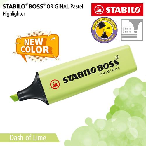 [EZO.8600069] STABILO BOSS PASTEL Dash of Lime / Highlighter Warna Kuning Lemon