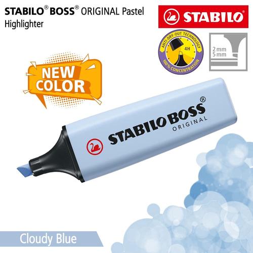 [EZO.8600070] STABILO BOSS PASTEL Cloudy Blue / Highlighter Warna Biru Langit
