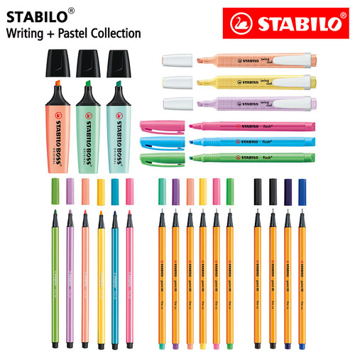 [EZO.8600268] STABILO All Pastel Collection - Set 25 BOSS Original Swing Cool Pen Hi