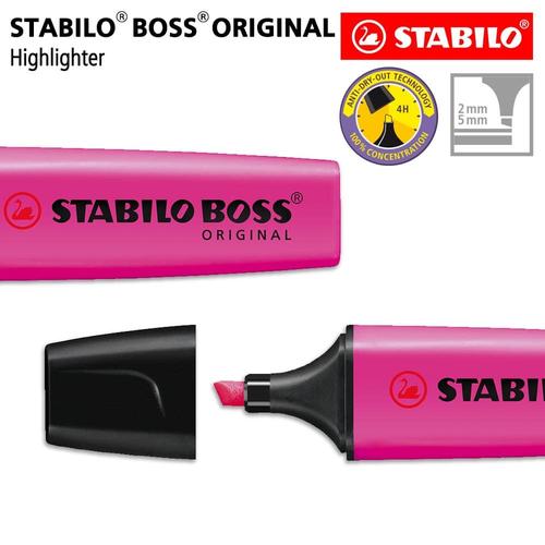 [EZO.8600101] STABILO BOSS ORIGINAL Lilac / Highlighter Warna Ungu Pink
