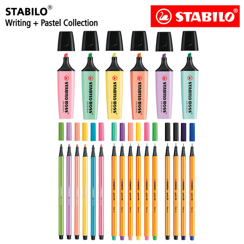 [EZO.8600274] STABILO Pastel Collection - Set 22 BOSS Pen 68 point 88