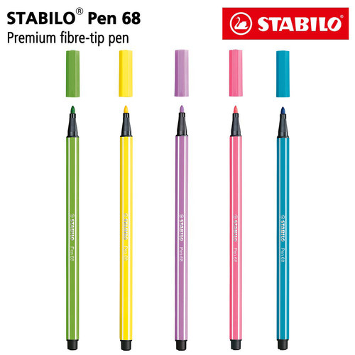[EZO.8600114] STABILO Set 5 - Pen 68 Candy Color / Highlighter Marker Pen / Paket 5