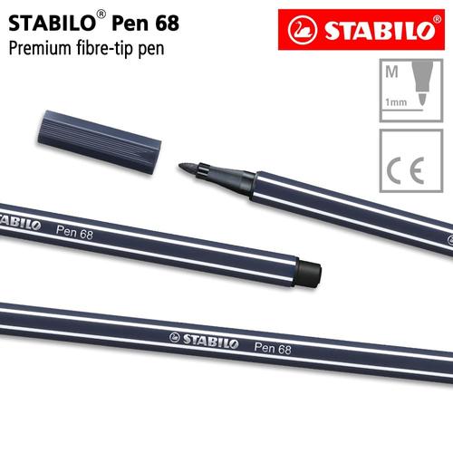 [EZO.8600122] STABILO Pen 68 Paynes Grey Isi 1 pcs / Highlighter Pen / Marker