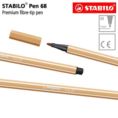 [EZO.8600127] STABILO Pen 68 Light Ochre Isi 1 pcs / Highlighter Pen / Marker