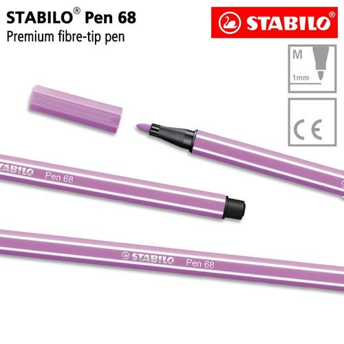 [EZO.8600131] STABILO Pen 68 Light Lilac Isi 1 pcs / Highlighter Pen / Marker / Ungu